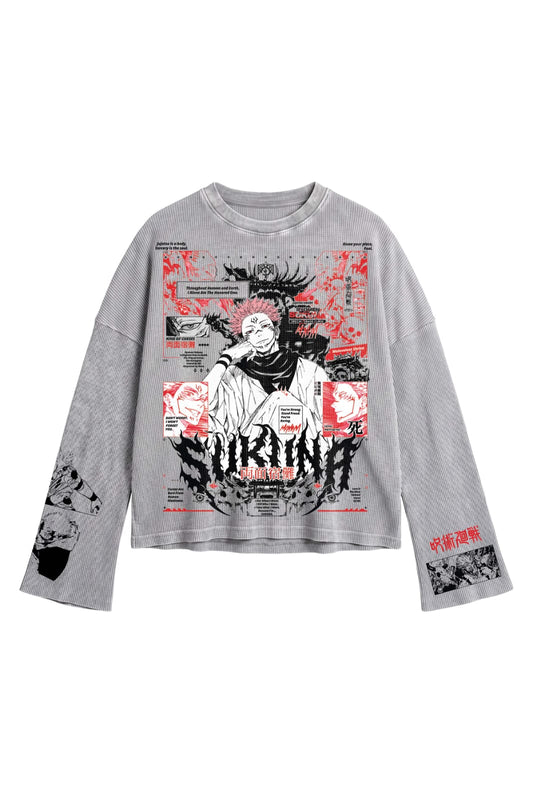SUKUNA WAFFLE TEE